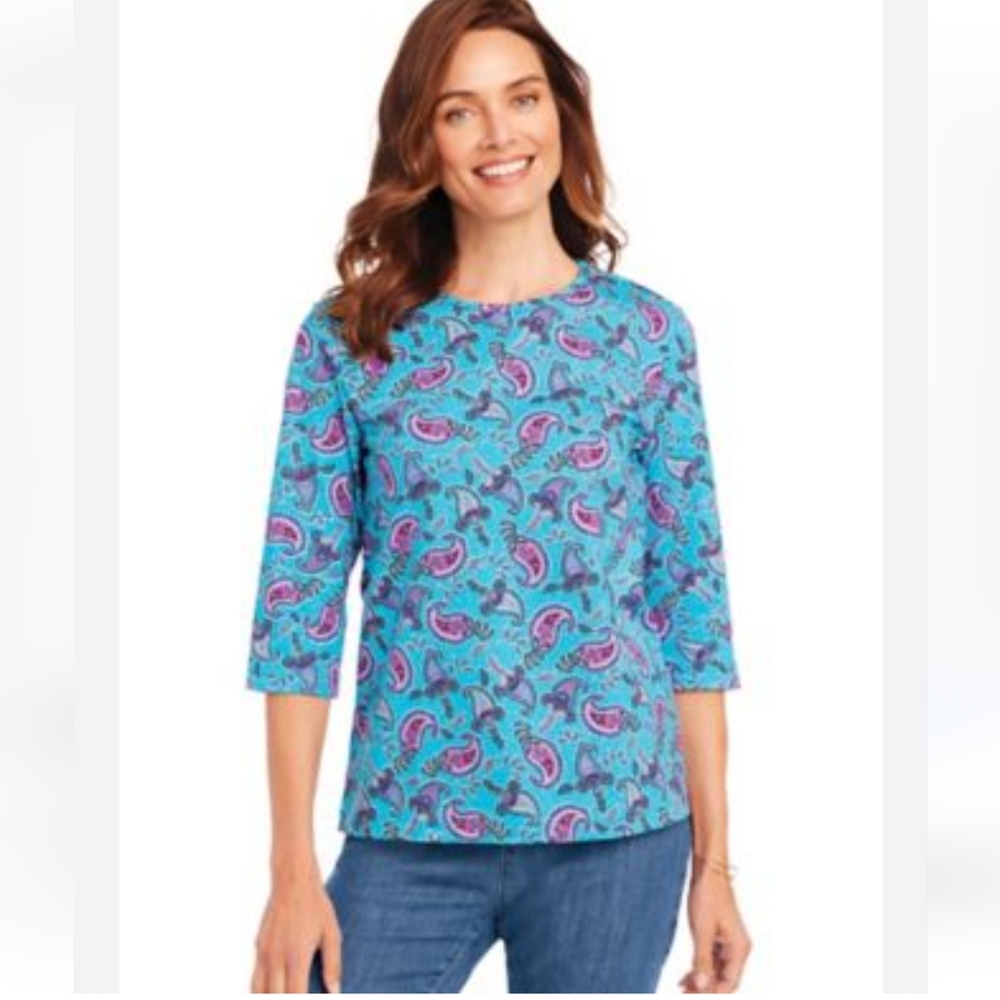 Blair cotton paisley bundle of 2 tops new - Picture 12 of 13